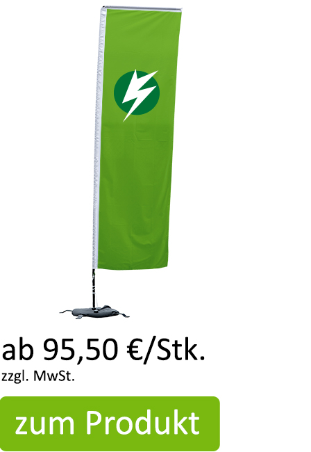 Beachflag Rechteckform ab 95,30 €/Stk.