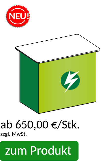 Werbetheke mit LED ab 650,00 €/Stk. 